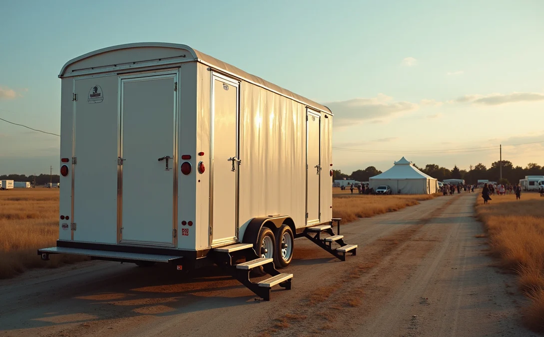 Portable-restroom-trailer-at-an-outdoor-event